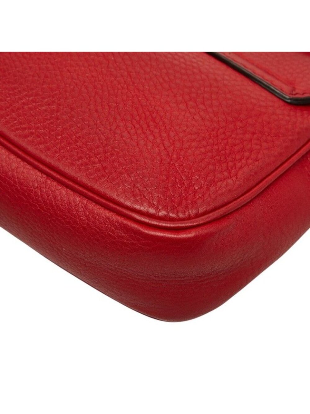 Gucci Soho Interlocking Chain Shoulder Bag Red Leather - Picture 6 of 10